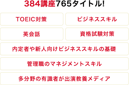 384講座765タイトル!